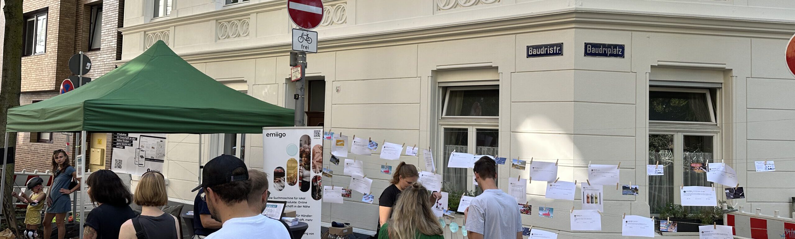 Stand von emiigo beim Tag des guten Lebens in Köln Nippes